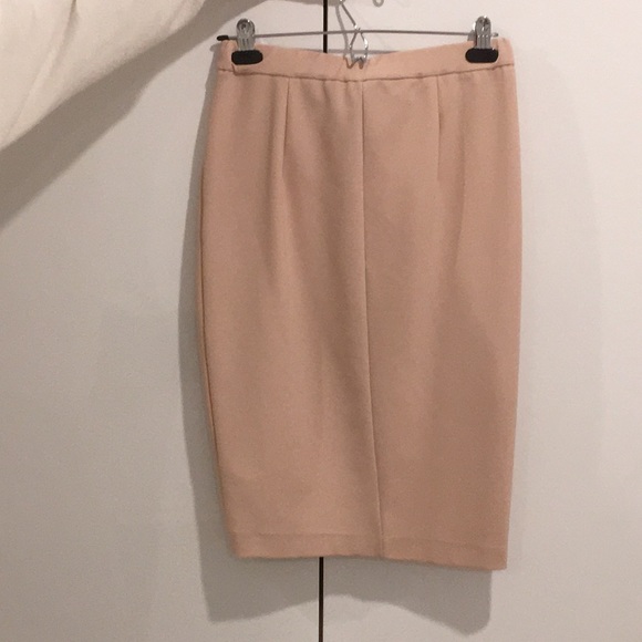 Slipped Midi Nude Skirt - Picture 2 of 3
